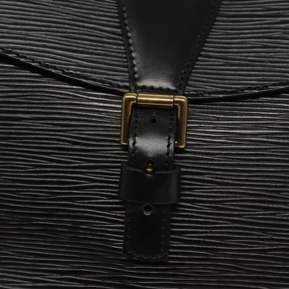 LOUIS VUITTON Epi Jeune Fille MM Shoulder Bag Black M52152 LV Auth ep8347 - Picture 12 of 16
